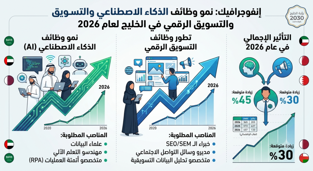 دبلومة التسويق الالكتروني بالذكاء الاصطناعي وعلاقتها بالوظائف داخل السعودية